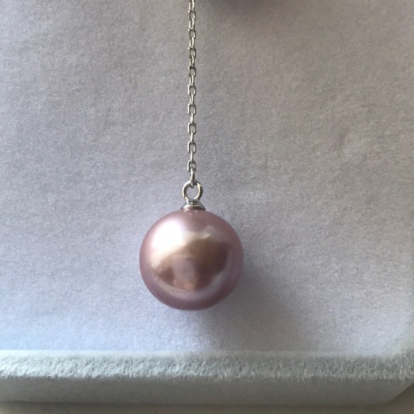 Custom Made 12mm Genuine Pearl Necklace - Picture 3 of 9